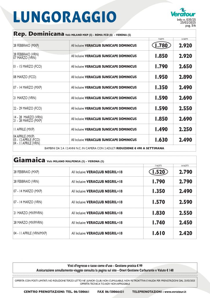 MESSICO - CUBA - GIAMAICA E SANTO DOMINGO - VERATOUR - PAG.2/2