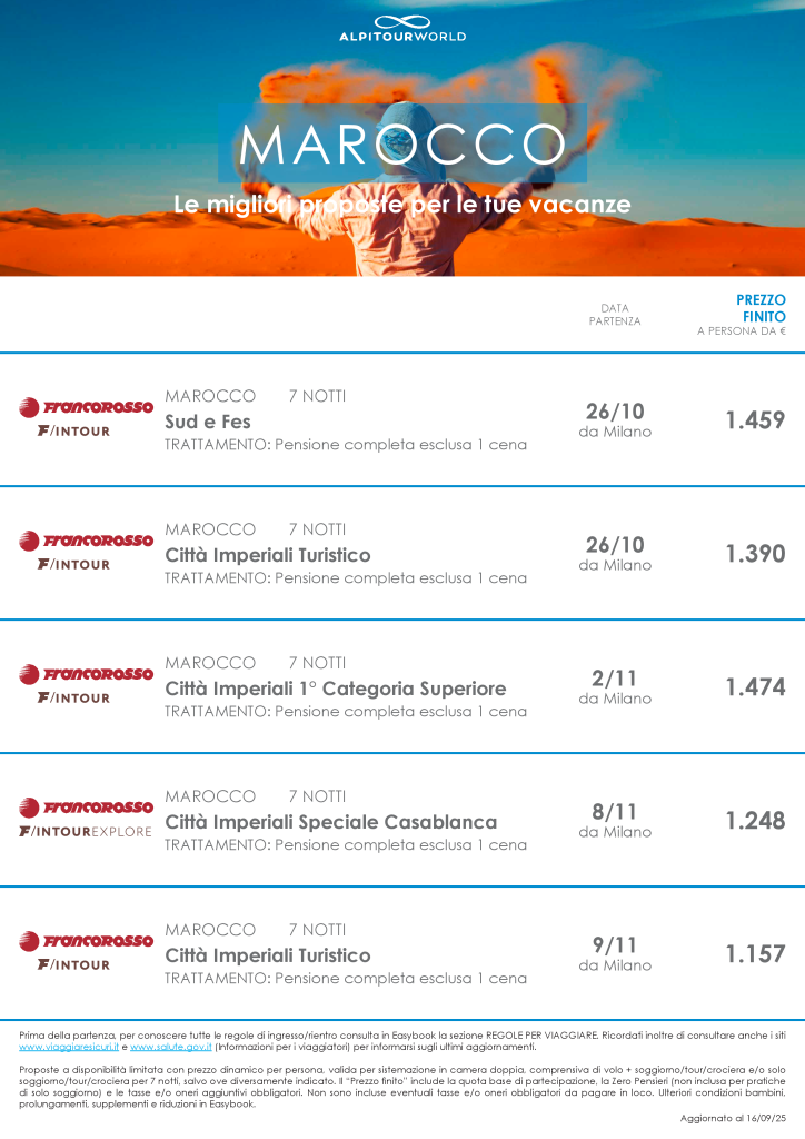 TOUR MAROCCO - PAG.1/3