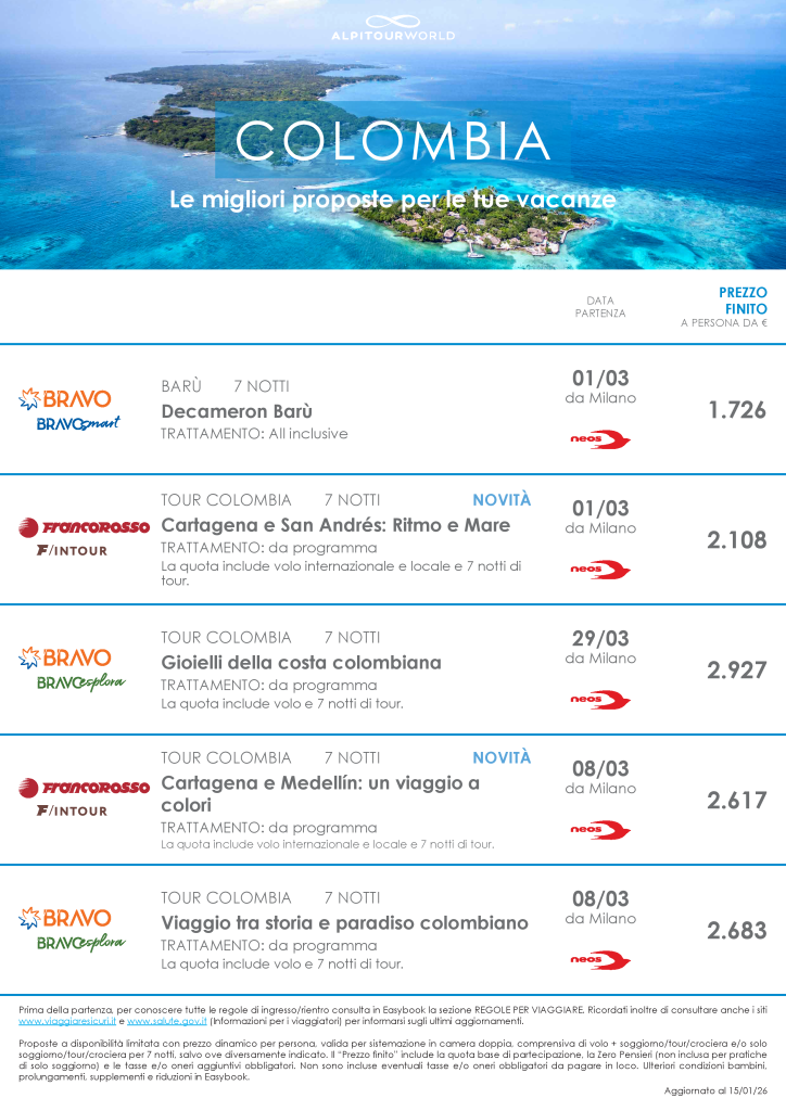 COLOMBIA ALPITOUR E EDEN PAG.1/2