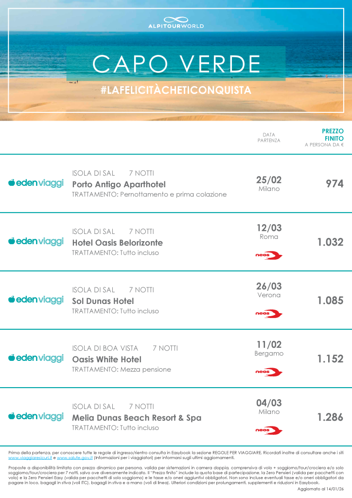 CAPO VERDE EDEN VIAGGI