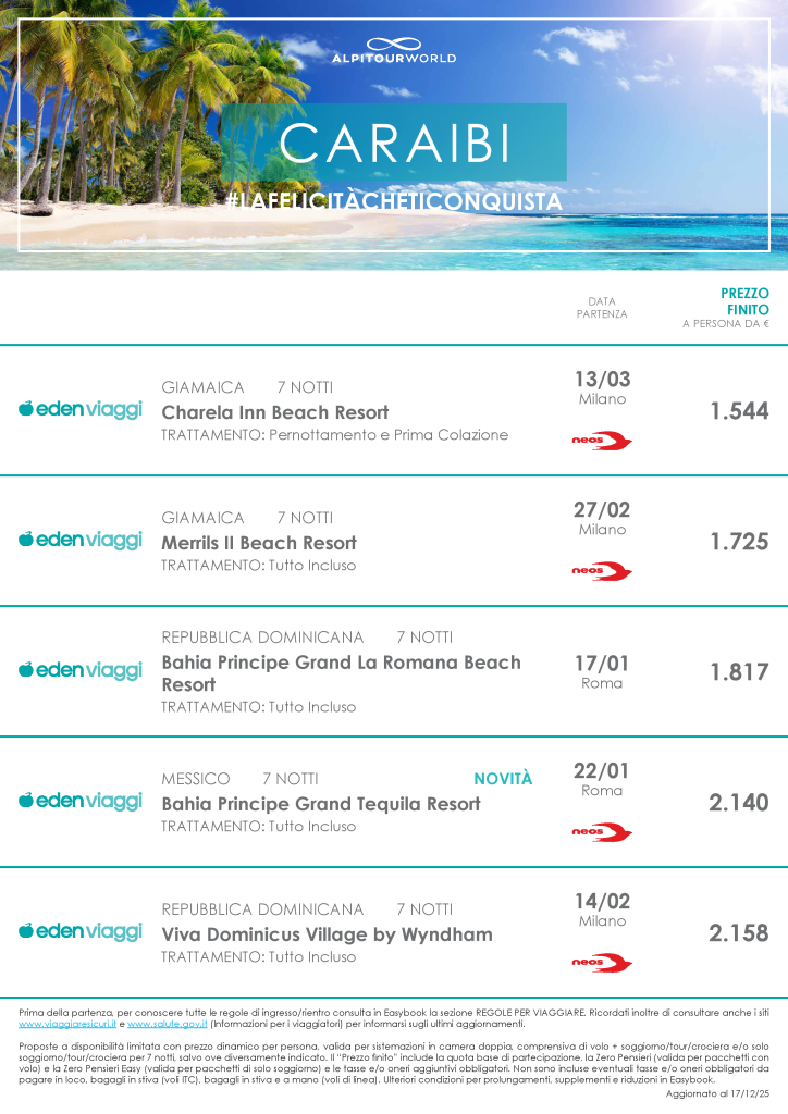 CARAIBI EDEN VIAGGI