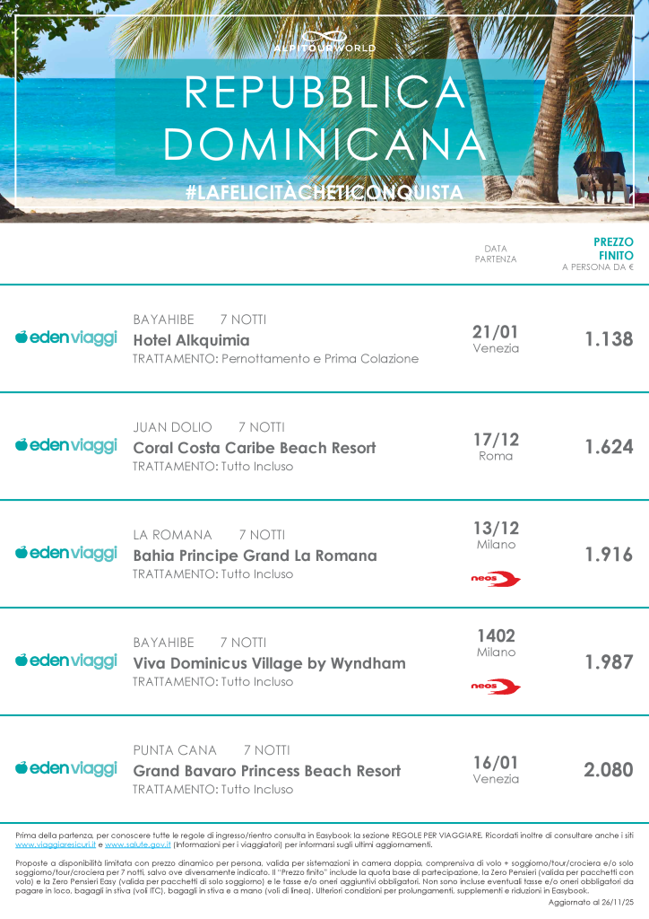 SANTO DOMINGO ALPITOUR E EDEN PAG.1/2