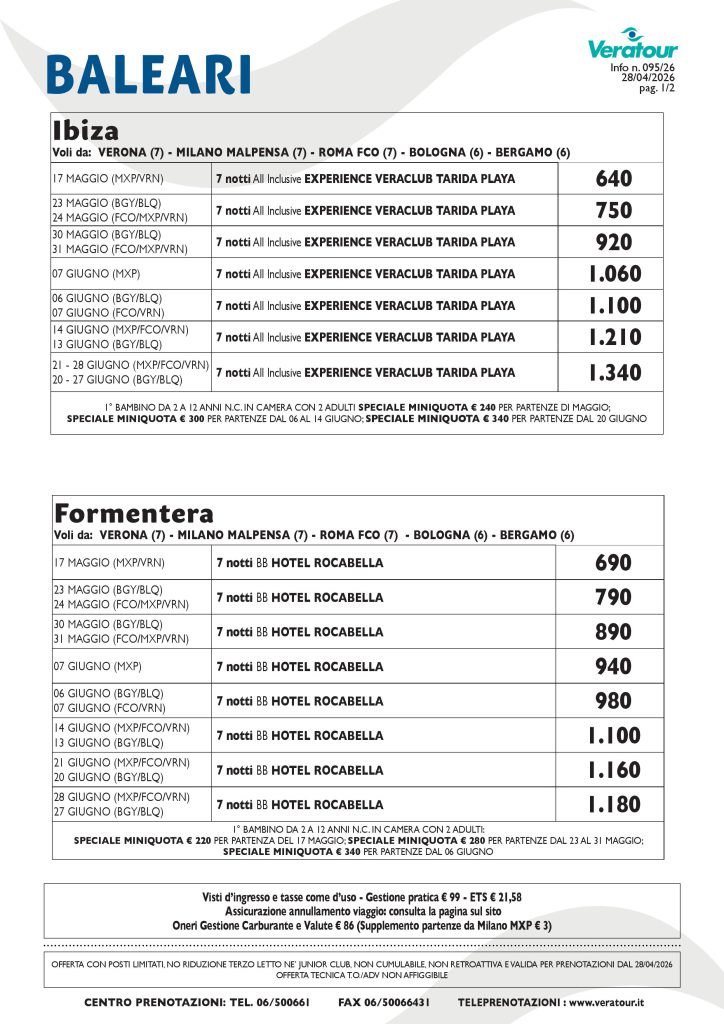 BALEARI VERATOUR - PAG. 1/2