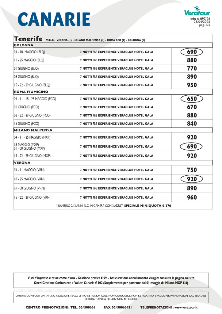 CANARIE VERATOUR - PAG. 2/2