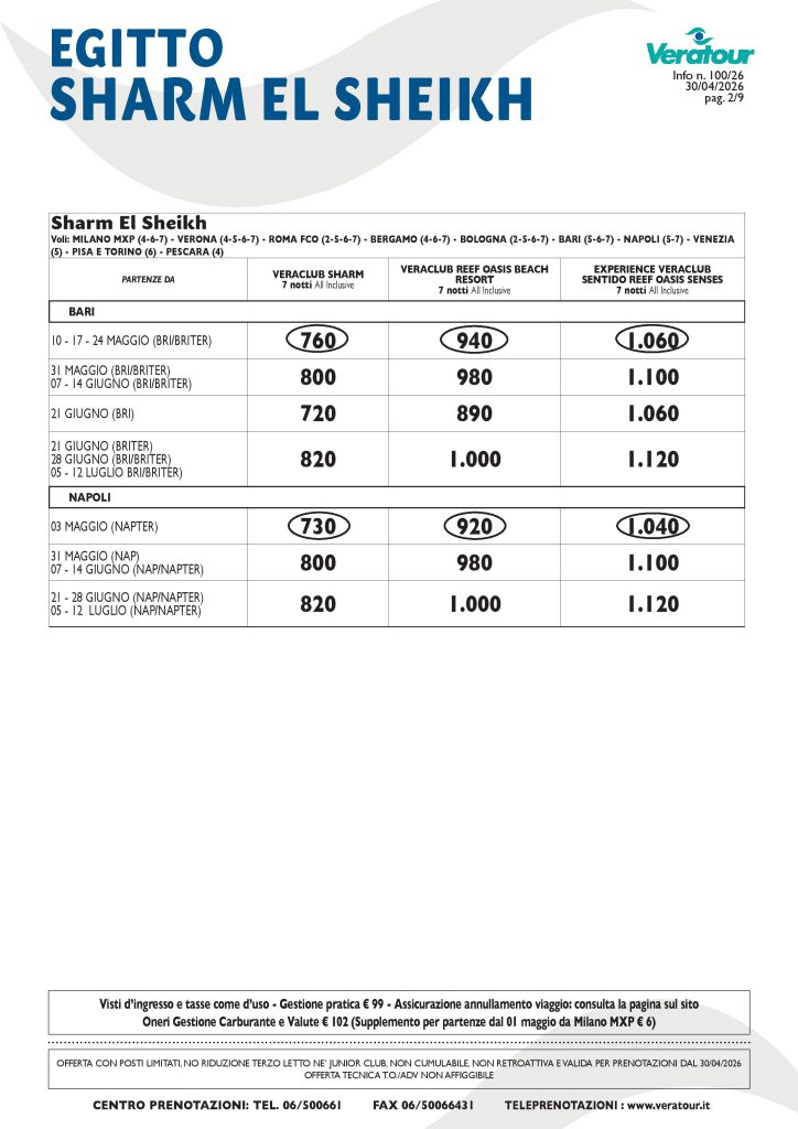 EGITTO VERATOUR - PAG. 2/9