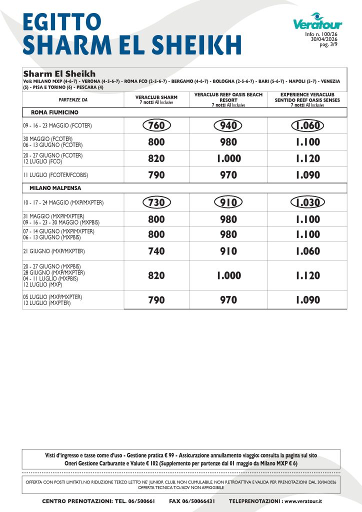 EGITTO VERATOUR - PAG. 3/9