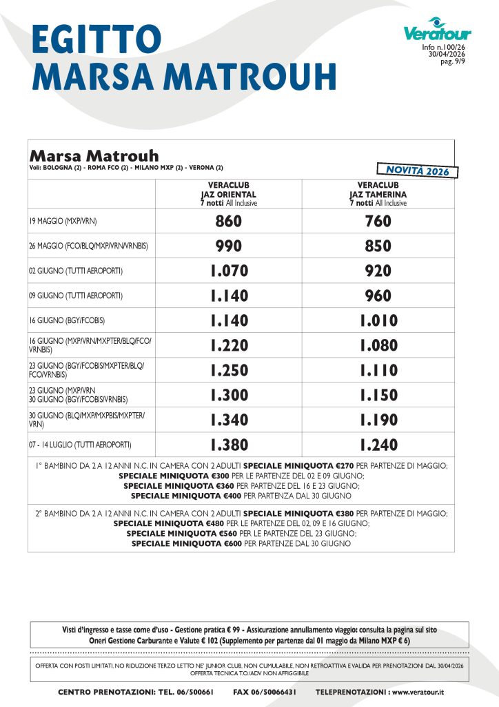 EGITTO VERATOUR - PAG. 9/9