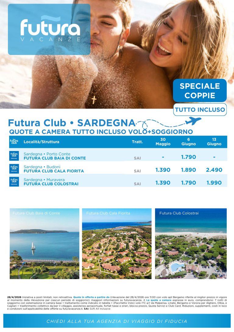 SARDEGNA E SICILIA CON VOLO - SPECIALI COPPIE - PAG. 1/2